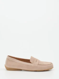Gabor – Loafer aus Veloursleder in Beige