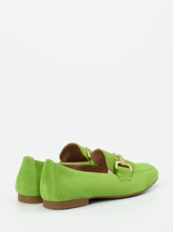 Gabor – Loafer aus Veloursleder in Apfelgrün