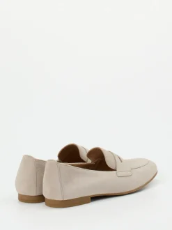 Gabor – Loafer aus Veloursleder in Beigegrau