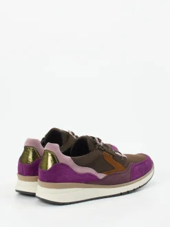 Gabor – Low-Top Sneaker aus Stretch und Veloursleder