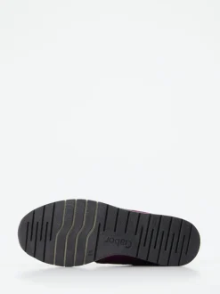 Gabor – Low-Top Sneaker aus Stretch und Veloursleder