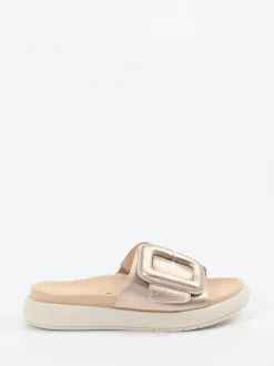 Gabor – Pantolette aus Metallicleder goldfarben