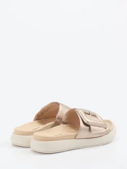 Gabor – Pantolette aus Metallicleder goldfarben