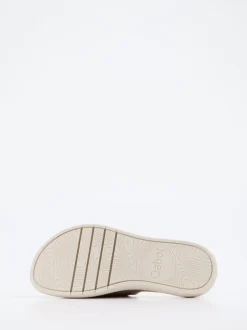 Gabor – Pantolette aus Metallicleder goldfarben