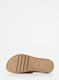 Gabor – Pantolette aus Veloursleder in Tomatenrot