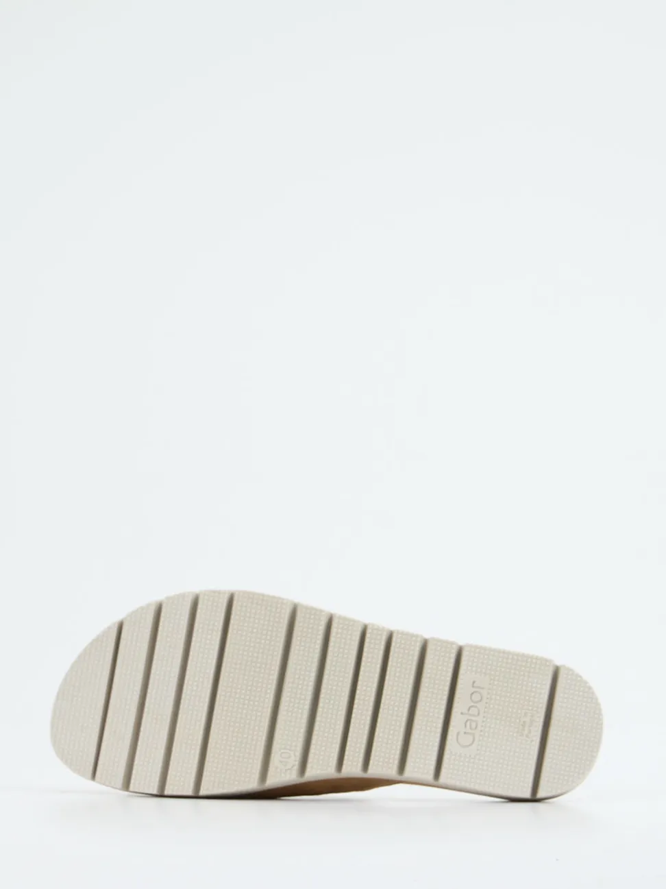 Gabor – Pantolette aus Veloursleder mit Gliederkette