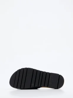 Gabor – Pantolette aus Veloursleder Schwarz