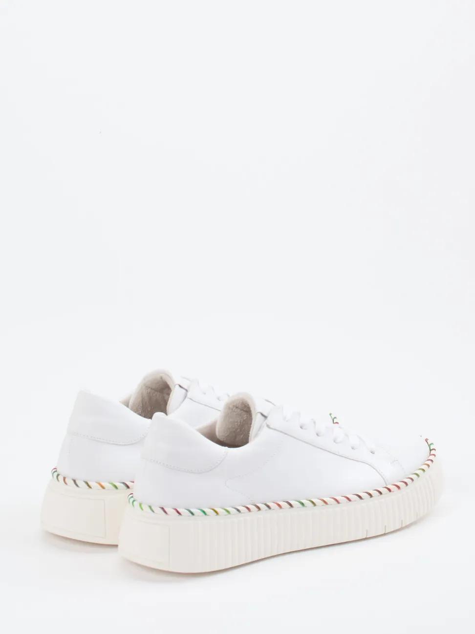 Gabor – Plateau-Sneaker aus Kalbleder Weiß