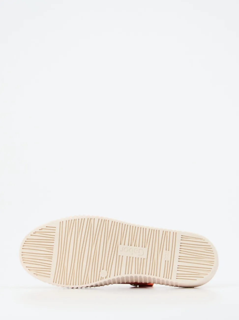 Gabor – Plateau-Sneaker aus Veloursleder Orangerot