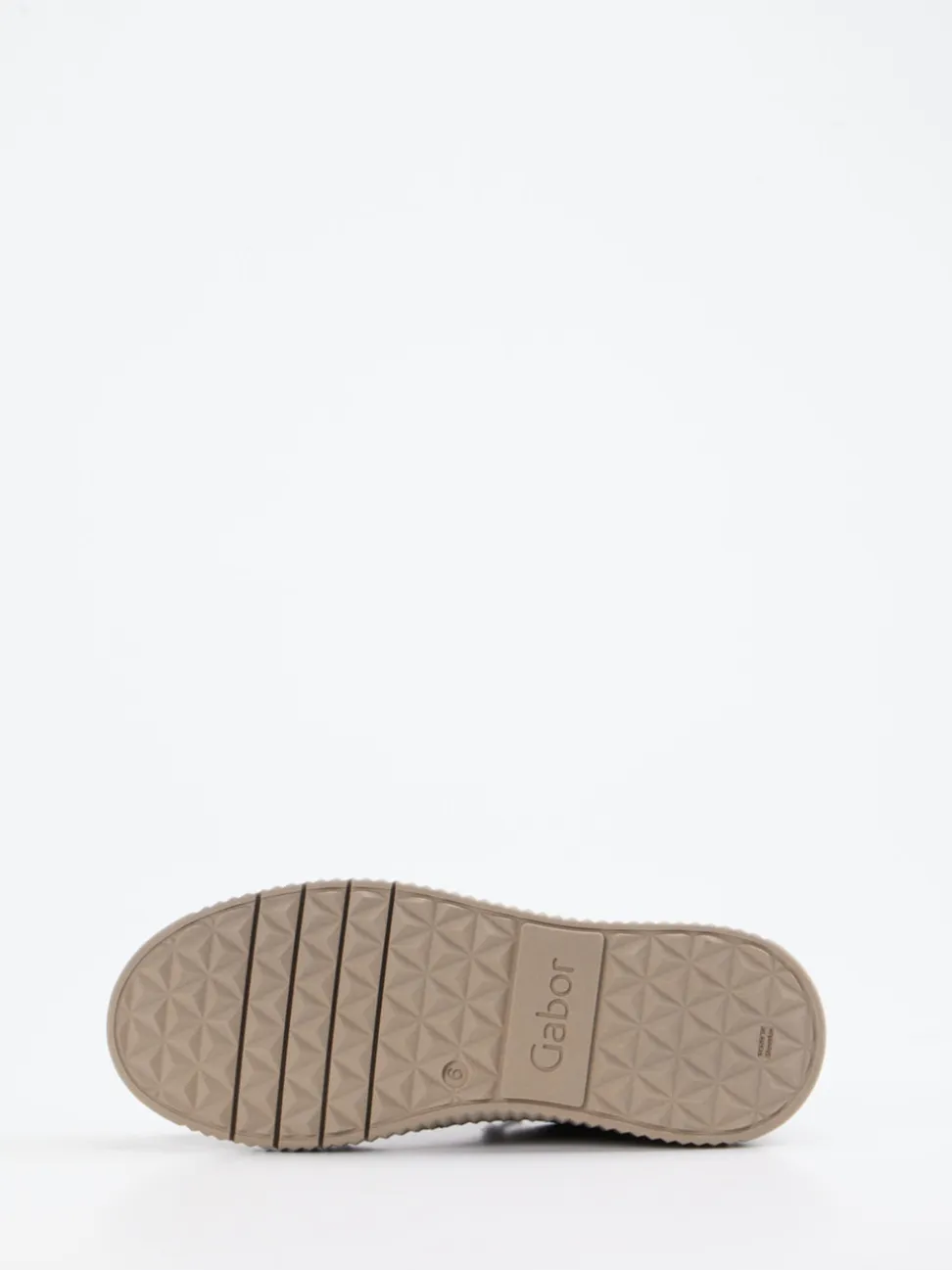Gabor – Plateau-Sneaker aus Veloursleder Taupe