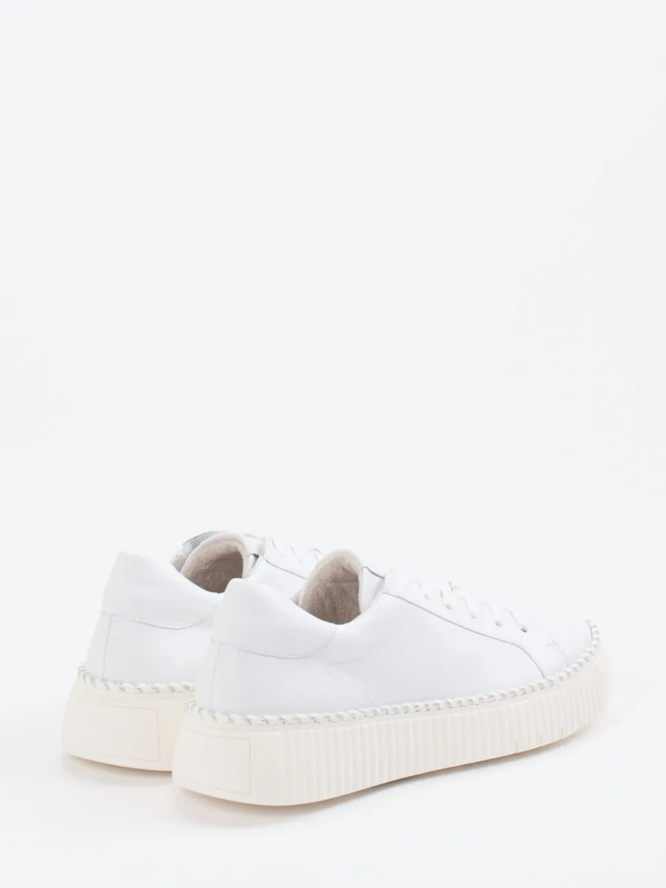 Gabor – Plateau-Sneaker aus Kalbleder weiß