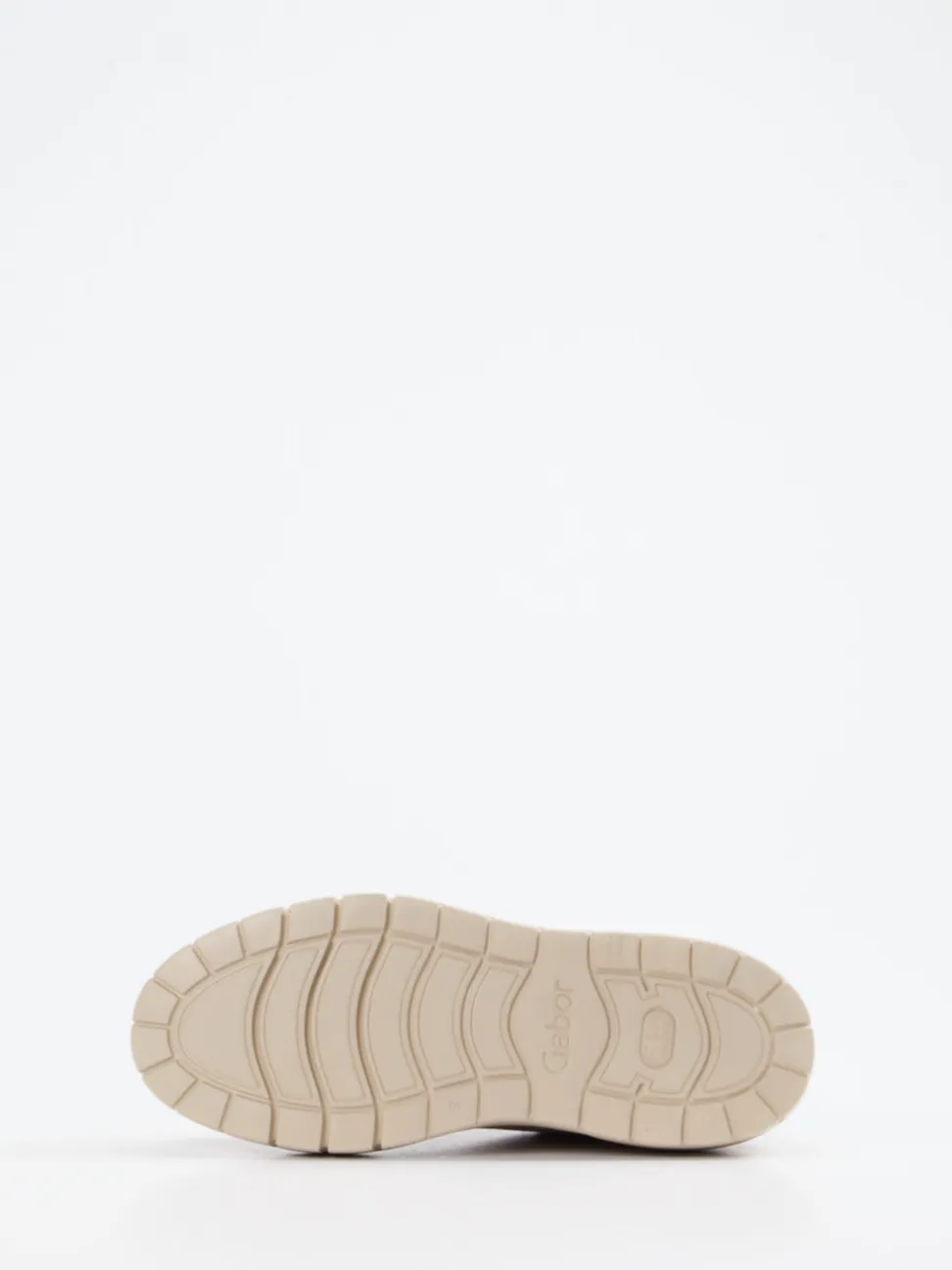 Gabor – Plateau-Sneaker aus Veloursleder Sandbeige