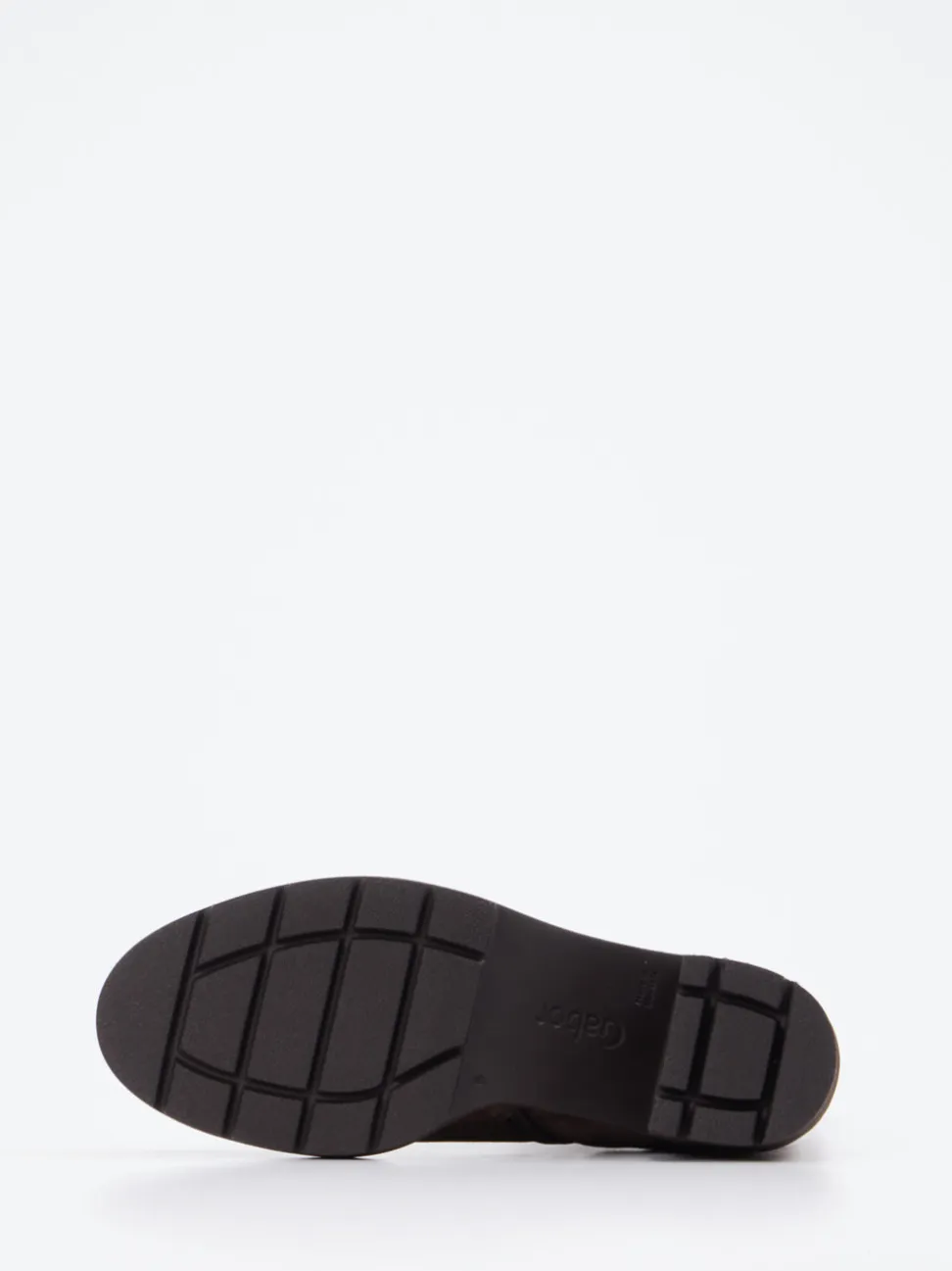 Gabor – Plateau-Stiefelette aus Veloursleder Dunkelbraun