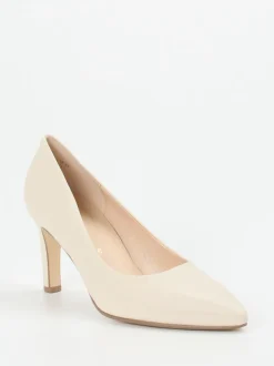Gabor – Pumps aus Lammleder in Cremeweiß