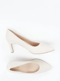 Gabor – Pumps aus Lammleder in Cremeweiß