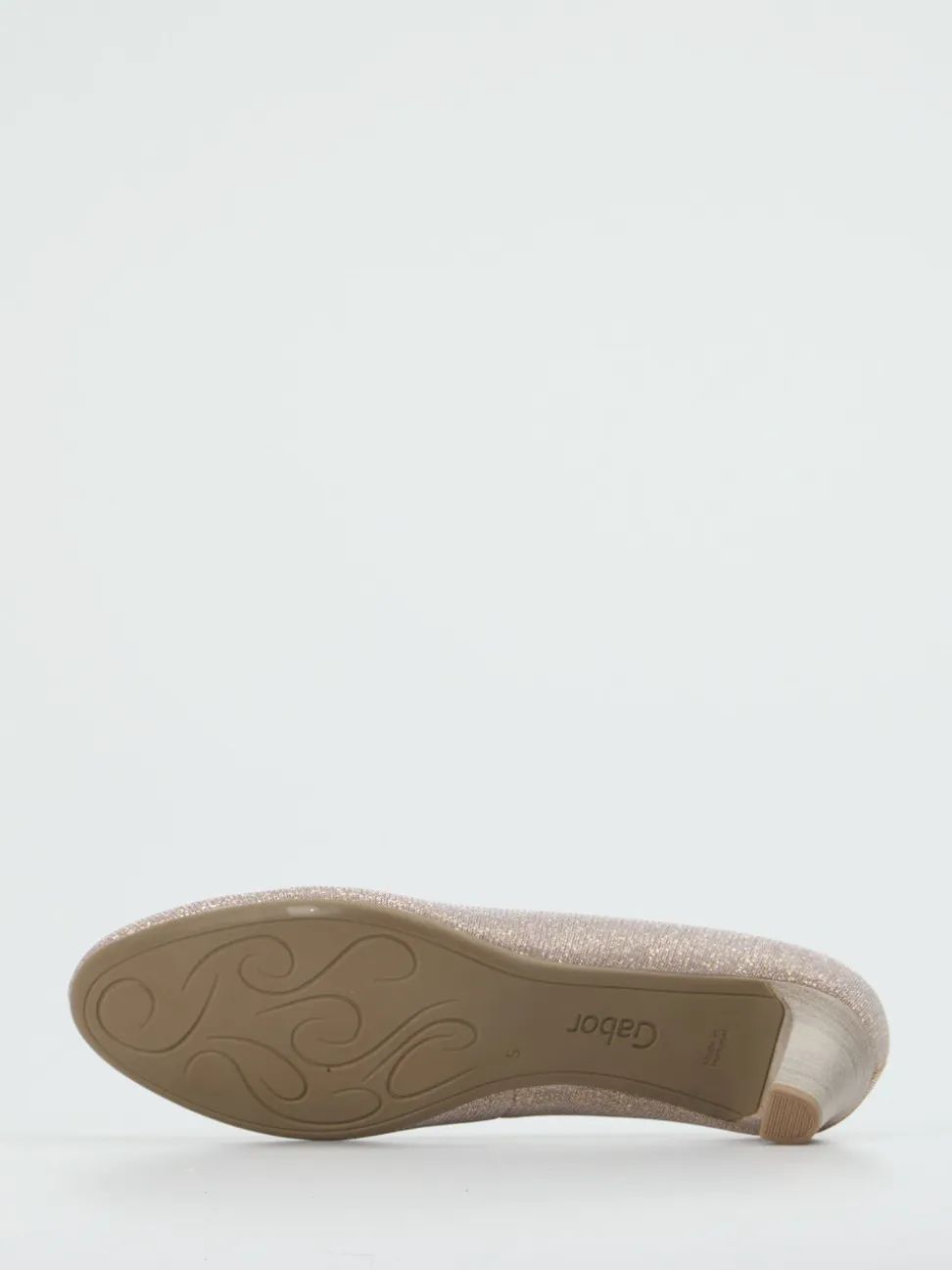 Gabor – Pumps aus Metallicleder in Champagner