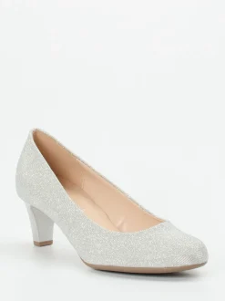 Gabor – Pumps aus Metallicleder in Silber
