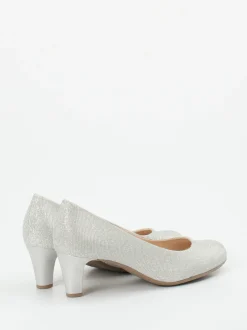 Gabor – Pumps aus Metallicleder in Silber