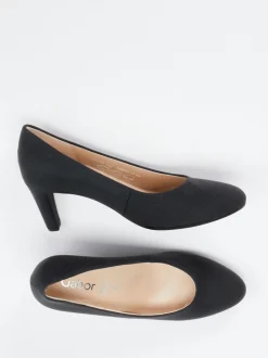 Gabor – Pumps aus Metallicleder in Schwarz