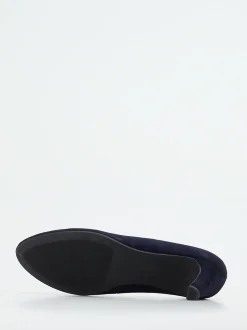 Gabor – Pumps aus Veloursleder in Dunkelblau