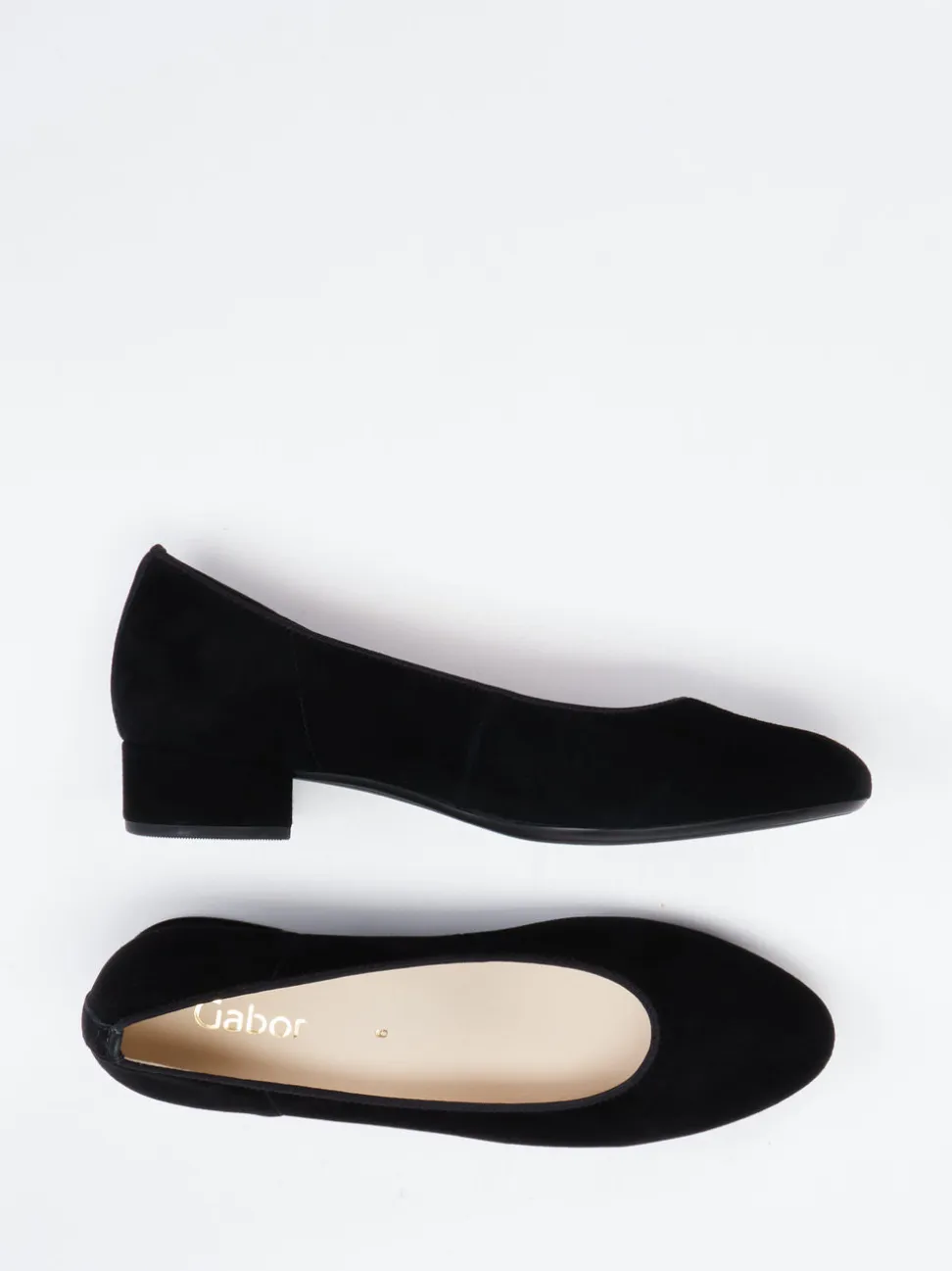 Gabor – Pumps aus Veloursleder schwarz
