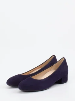 Gabor – Pumps aus Veloursleder in Dunkelviolett