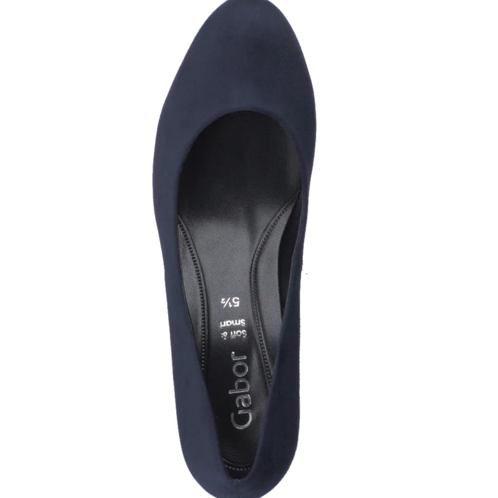 Gabor – Pumps aus Veloursleder Dunkelblau
