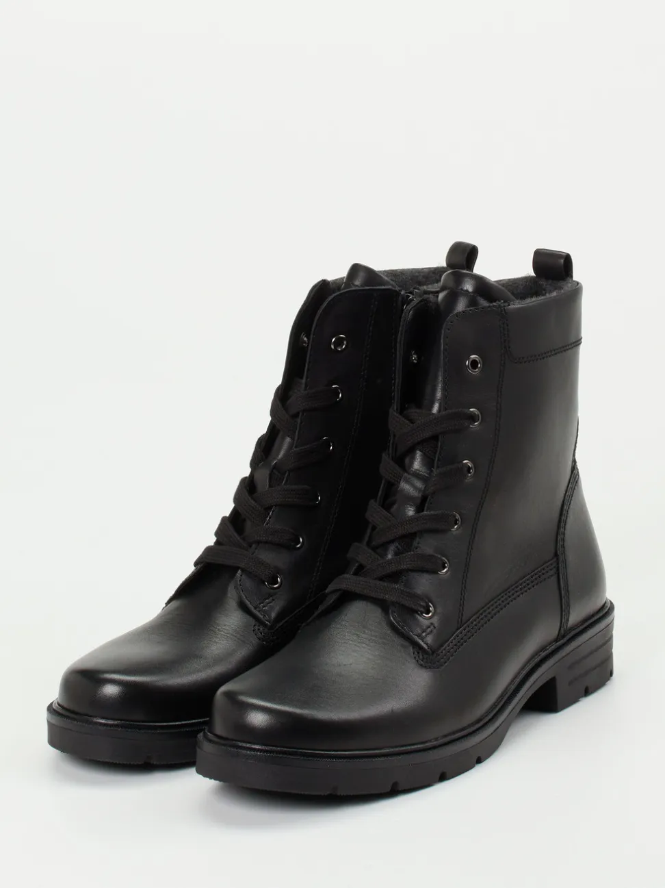 Gabor – Schnürboots aus Kalbleder schwarz