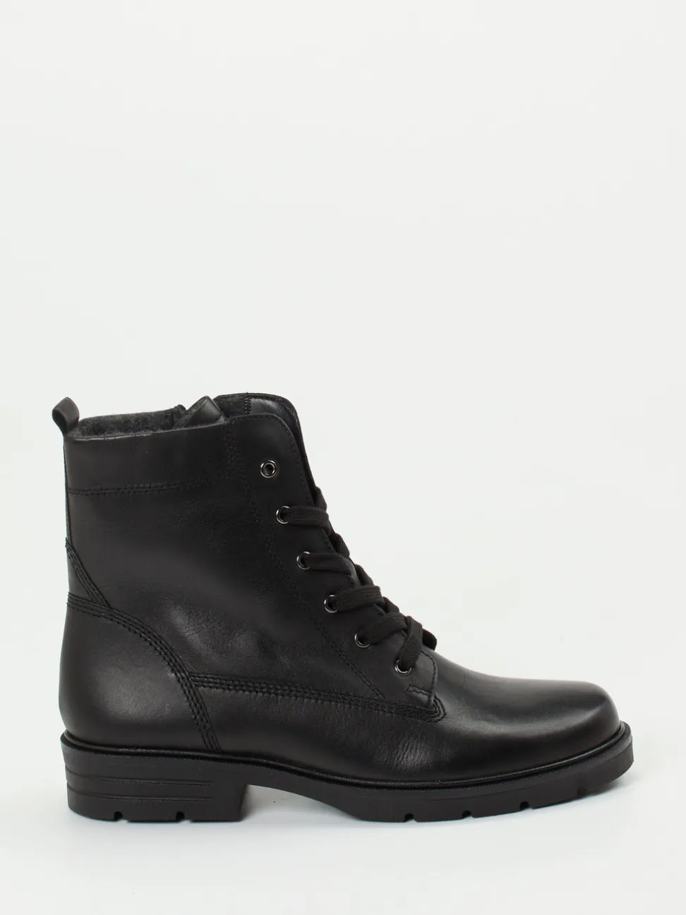 Gabor – Schnürboots aus Kalbleder schwarz