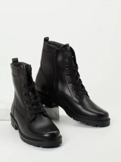 Gabor – Schnürboots aus Kalbleder schwarz