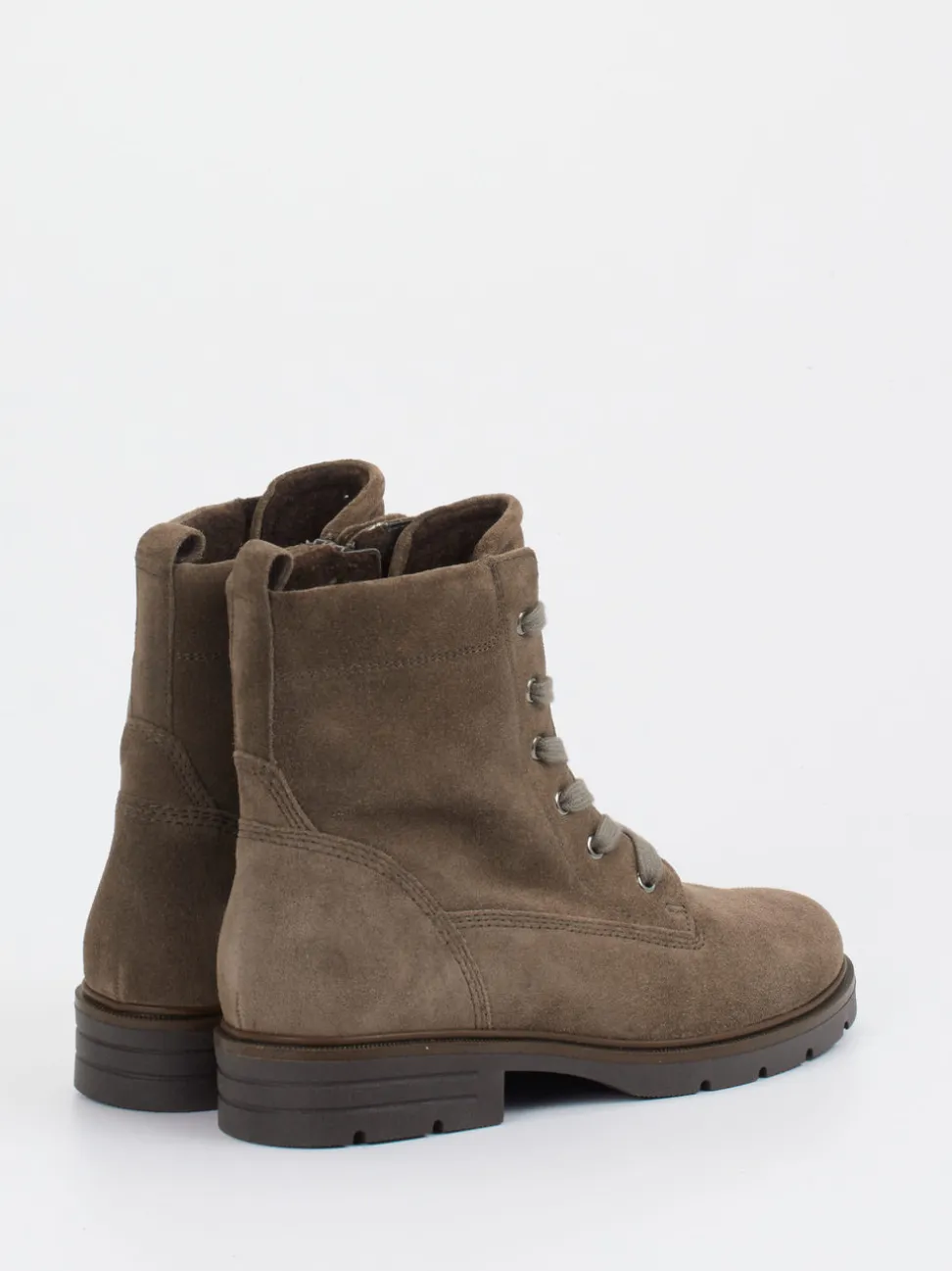 Gabor – Schnürboots aus Veloursleder mittelbraun