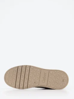 Gabor – Schnürboots aus Veloursleder in Taupe