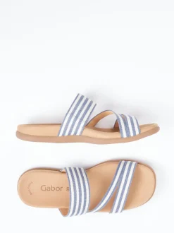 Gabor – Slides aus Textil mit Streifenmuster