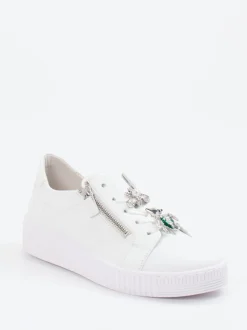 Gabor – Sneaker aus Kalbleder mit Schmuckdetails
