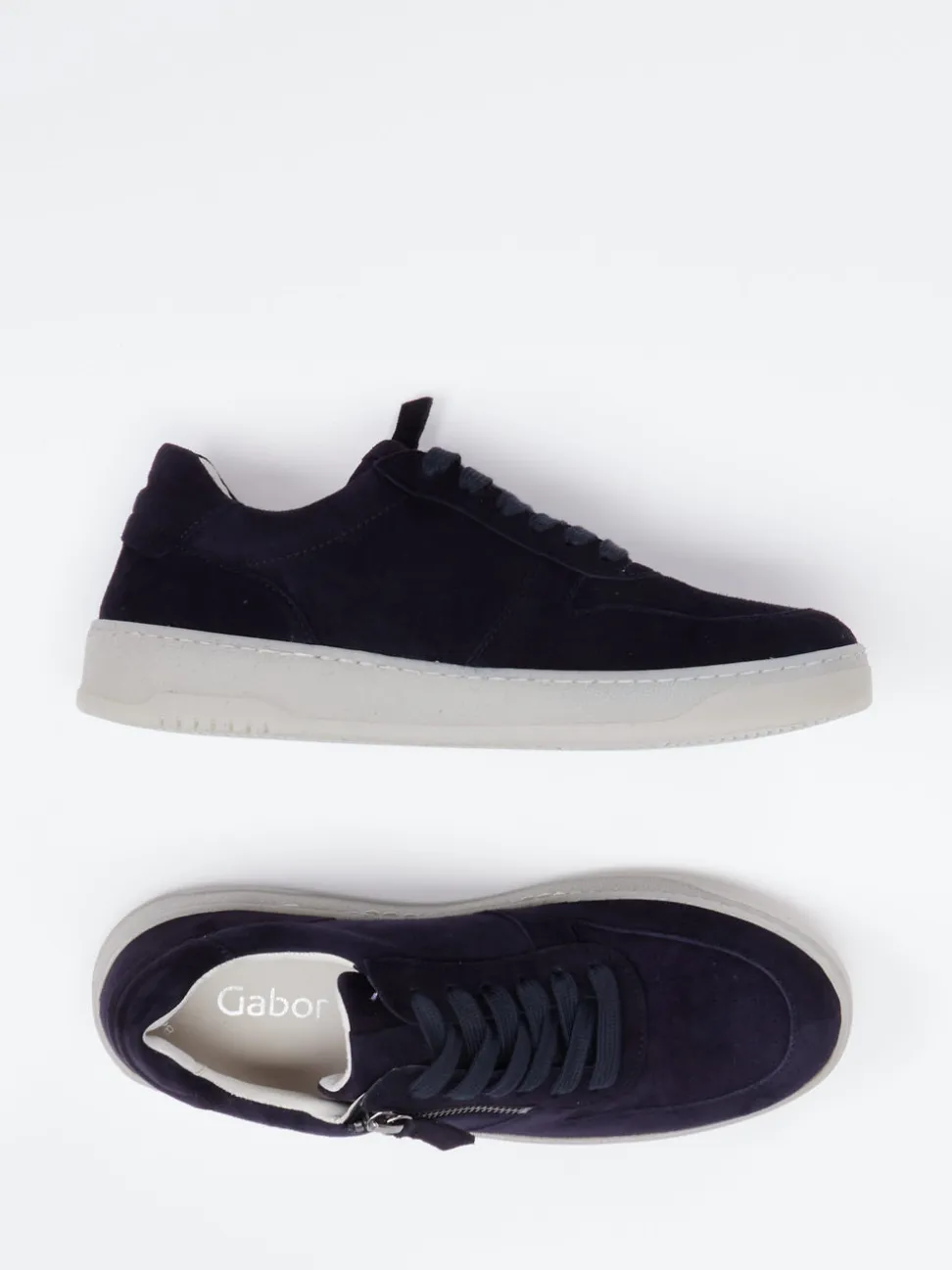 Gabor – Sneaker aus Kalbleder in Dunkelblau