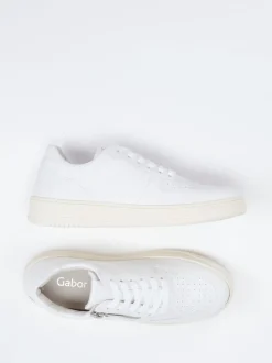 Gabor – Sneaker aus Kalbleder in Weiß