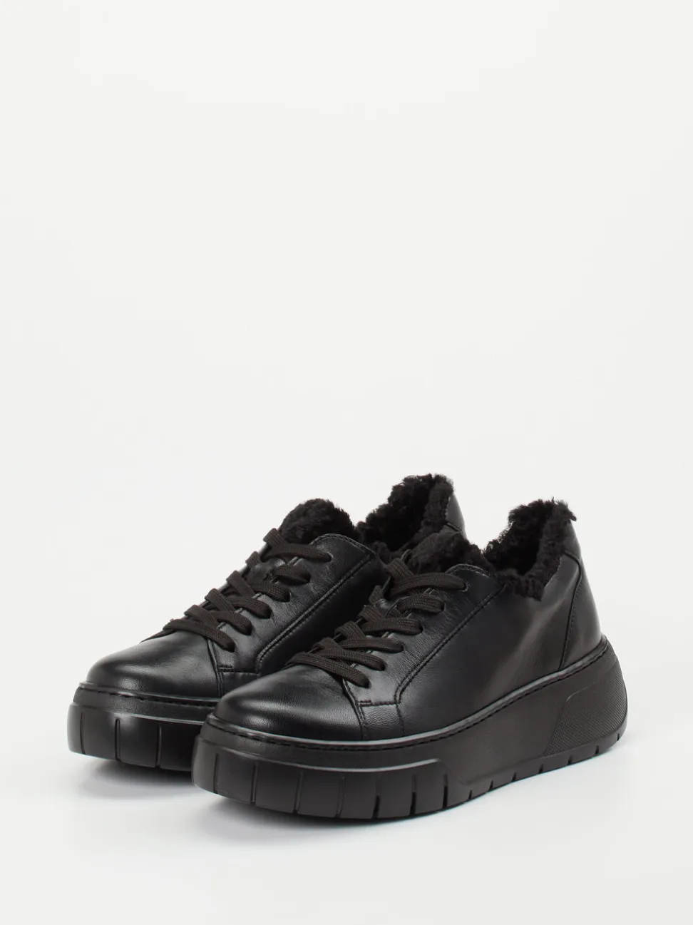 Gabor – Sneaker aus Lammleder in Schwarz