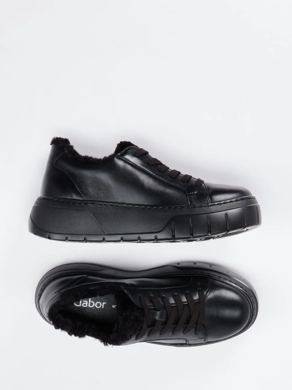 Gabor – Sneaker aus Lammleder in Schwarz