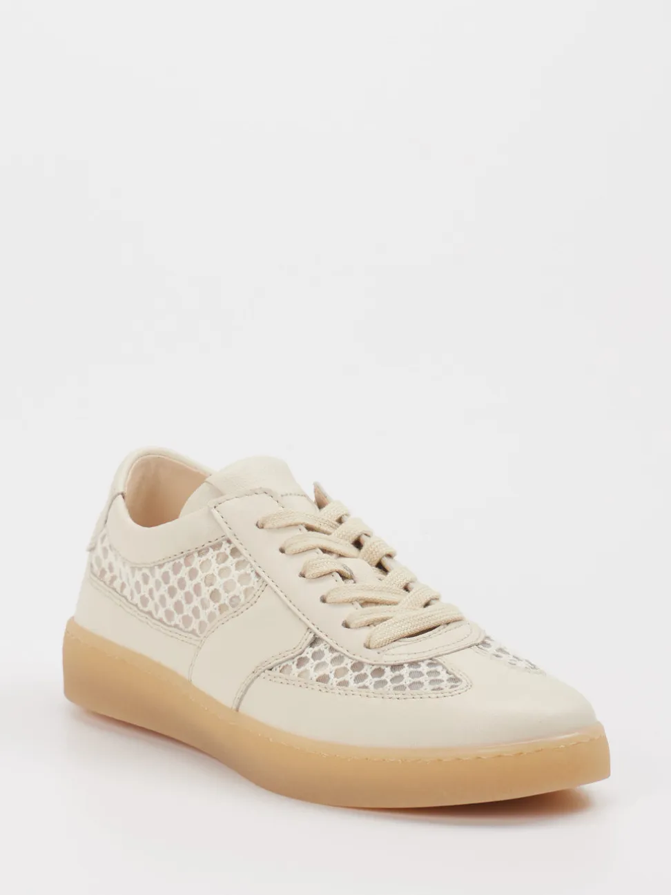 Gabor – Sneaker aus Leder und Mesh Beige