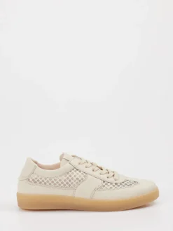 Gabor – Sneaker aus Leder und Mesh Beige