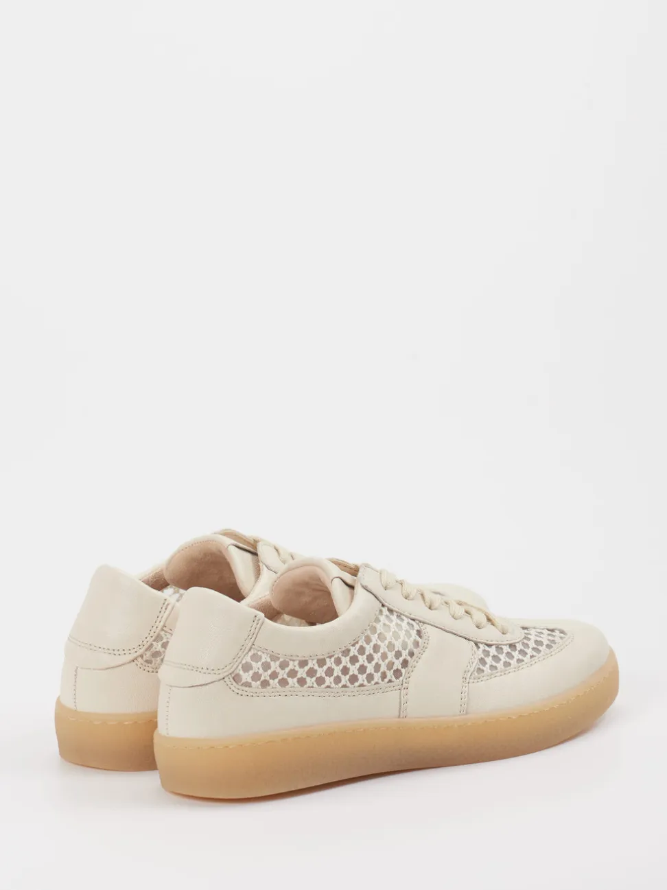Gabor – Sneaker aus Leder und Mesh Beige