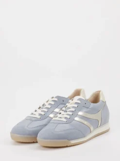 Gabor – Sneaker aus Veloursleder Pastellblau