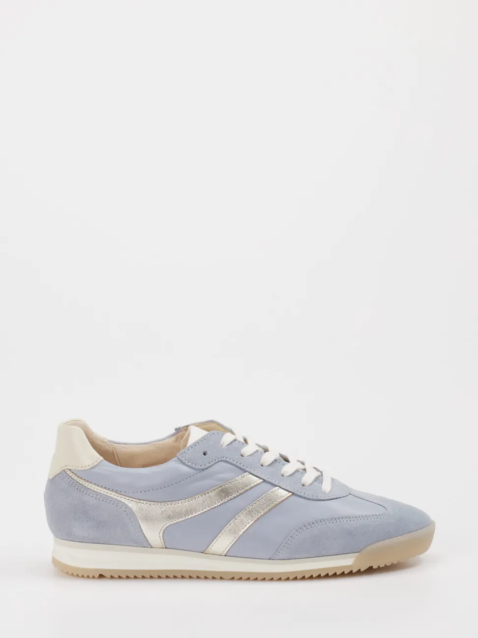 Gabor – Sneaker aus Veloursleder Pastellblau
