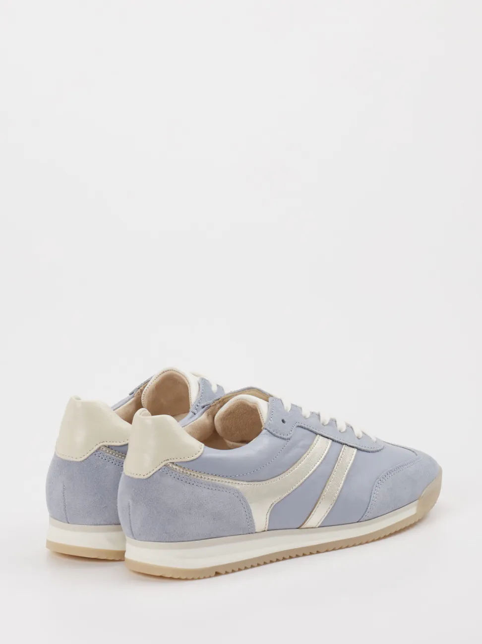 Gabor – Sneaker aus Veloursleder Pastellblau