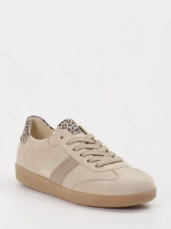 Gabor – Sneaker aus Veloursleder mit Leoprint