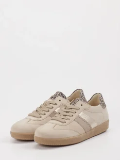 Gabor – Sneaker aus Veloursleder mit Leoprint