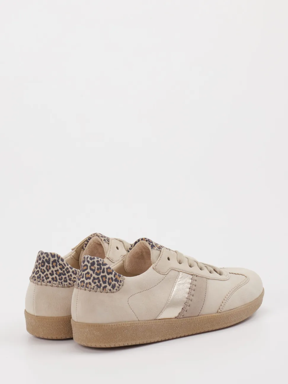 Gabor – Sneaker aus Veloursleder mit Leoprint