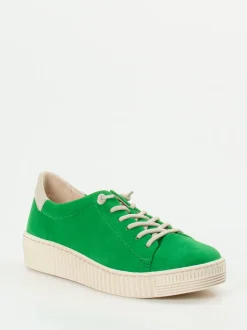 Gabor – Sneaker aus Veloursleder in Grasgrün