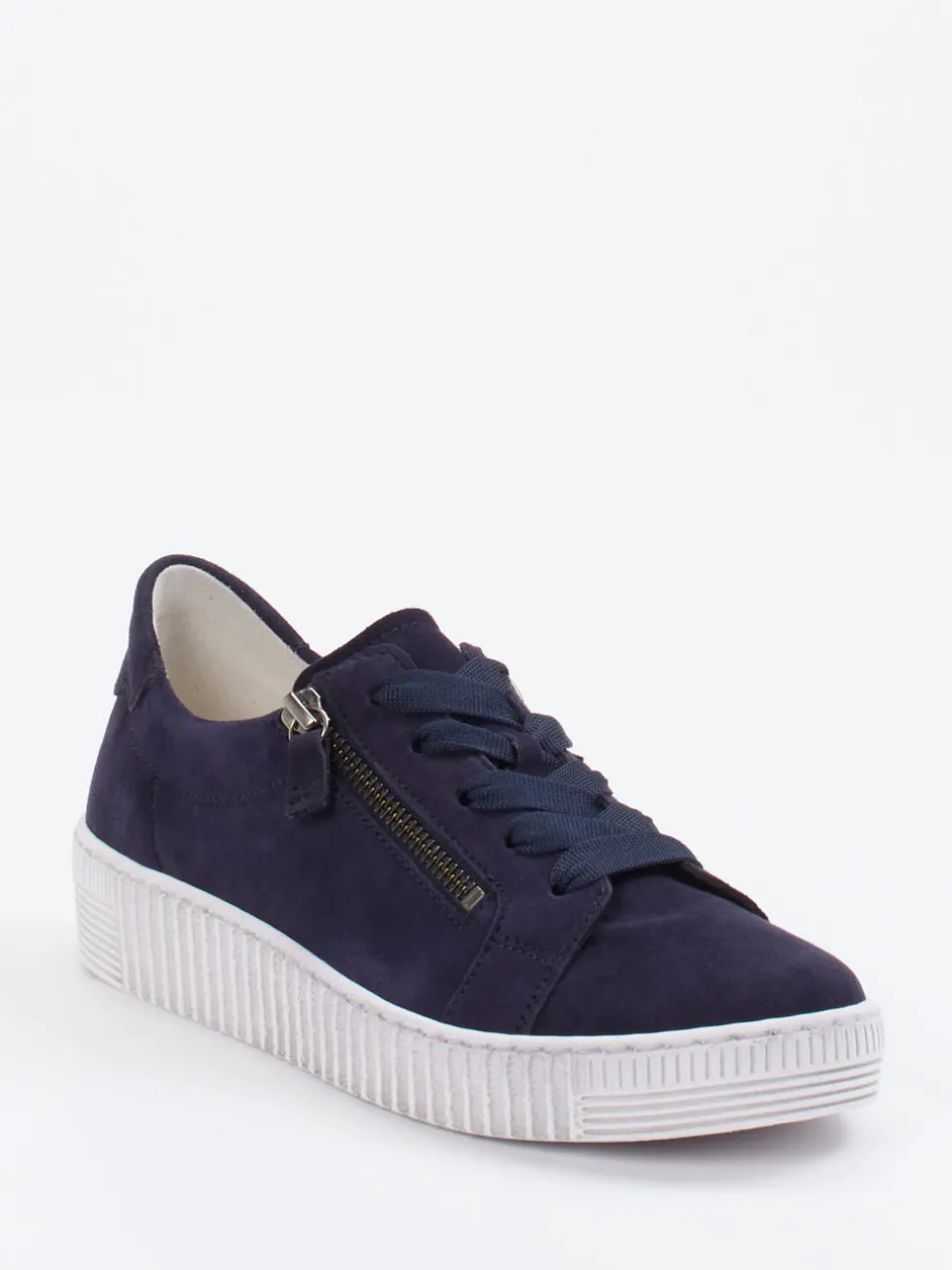 Gabor – Sneaker aus Veloursleder in Dunkelblau