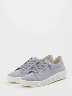 Gabor – Sneaker aus Veloursleder Pastellflieder